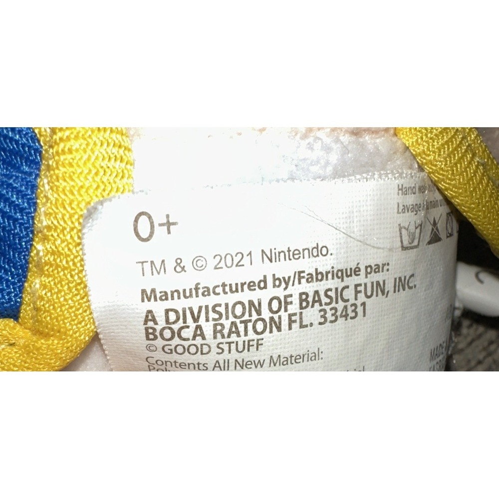 8" Nintendo Official Super Mario Toad Plush Stuffed Toy 2021 - Picture 3 of 3